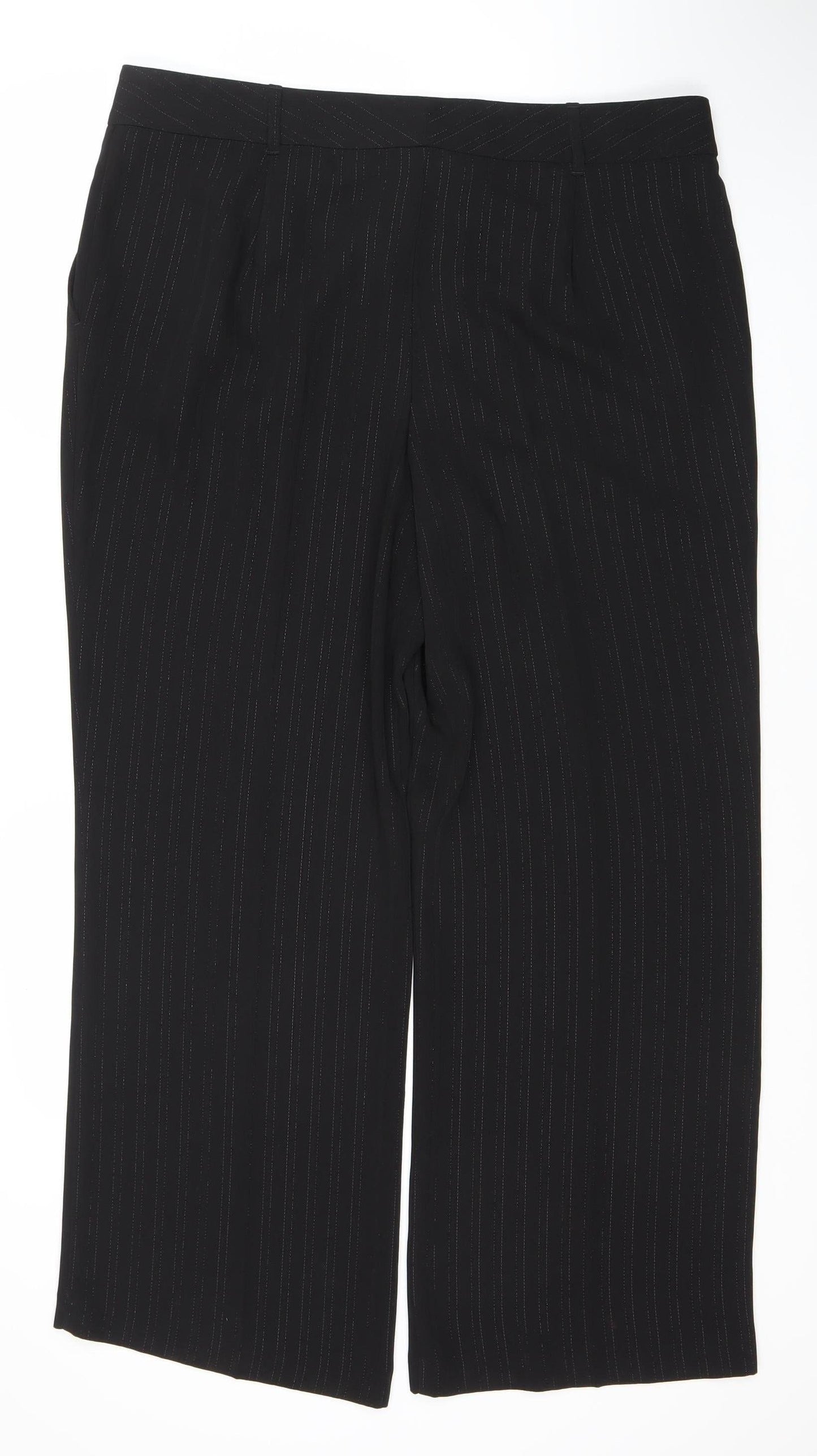 Womens UK Size 20 Marks and Spencer   Black Trousers