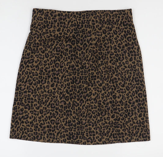 Marks and Spencer Women’s Brown Animal Print Skirt Size 10
