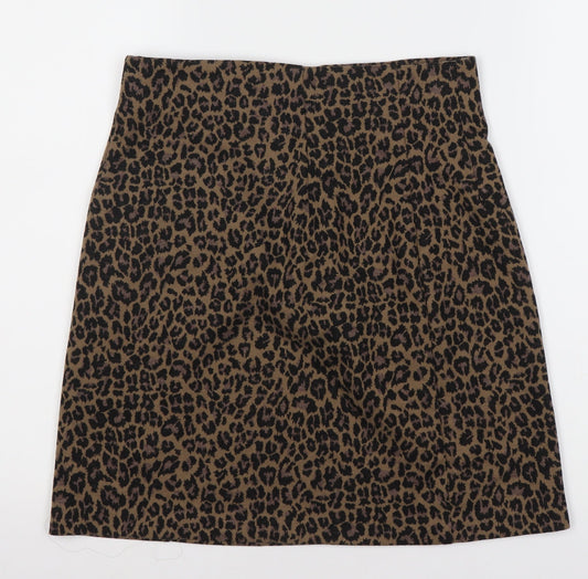 Marks and Spencer Women’s Brown Animal Print Skirt Size 10