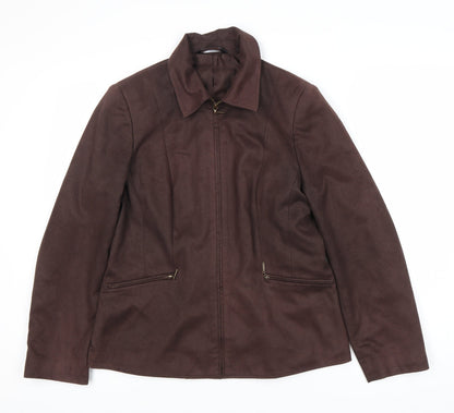 Womens UK Size 12 BHS Brown Basic Jacket