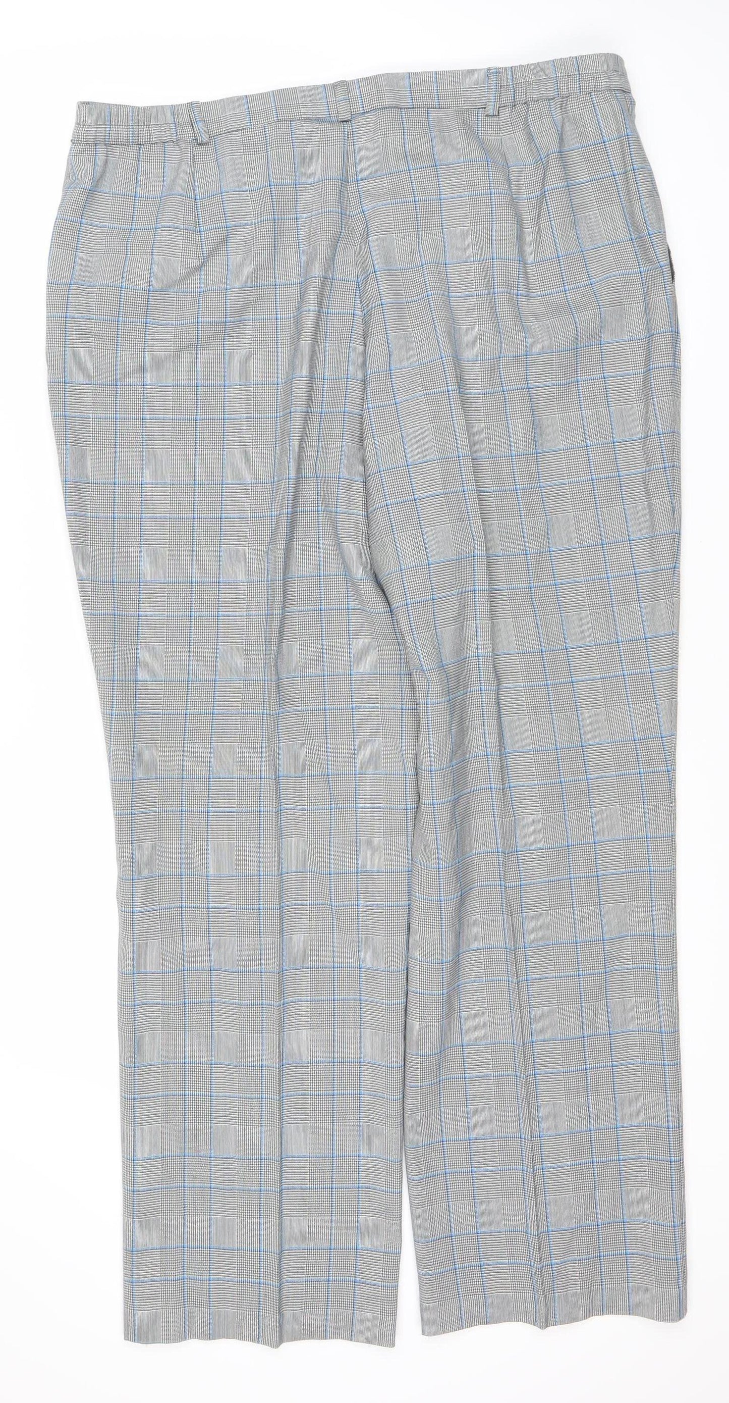 Frankenwälder Women's Grey Check Trousers Size 20