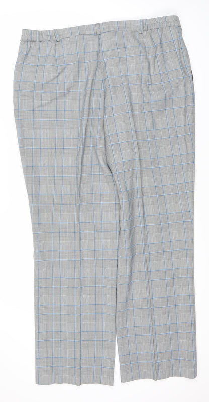 Frankenwälder Women's Grey Check Trousers Size 20