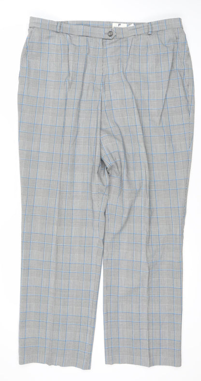 Frankenwälder Women's Grey Check Trousers Size 20