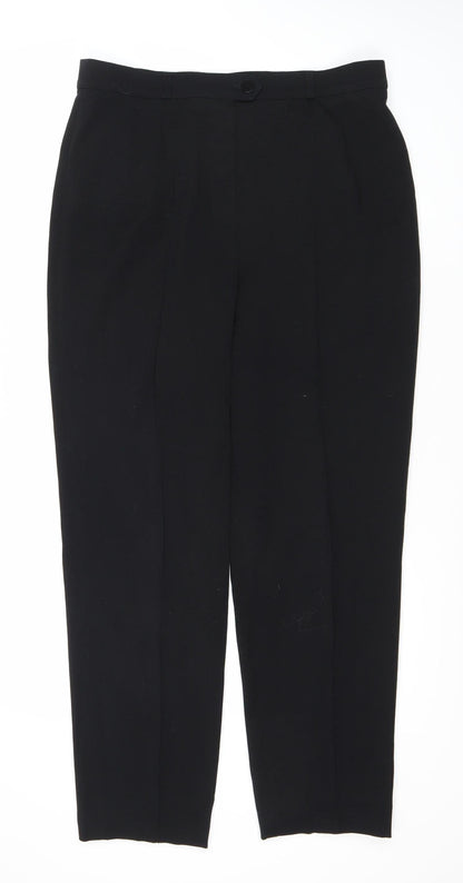 Womens UK Size 16 Gerry Weber Classic Fit Business Casual Black Trousers