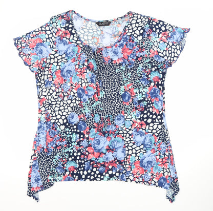 Womens UK Size 18 Classic Multicoloured Basic Blouse