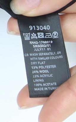 Monsoon Women's Geometric Black Red Skirt Size 14