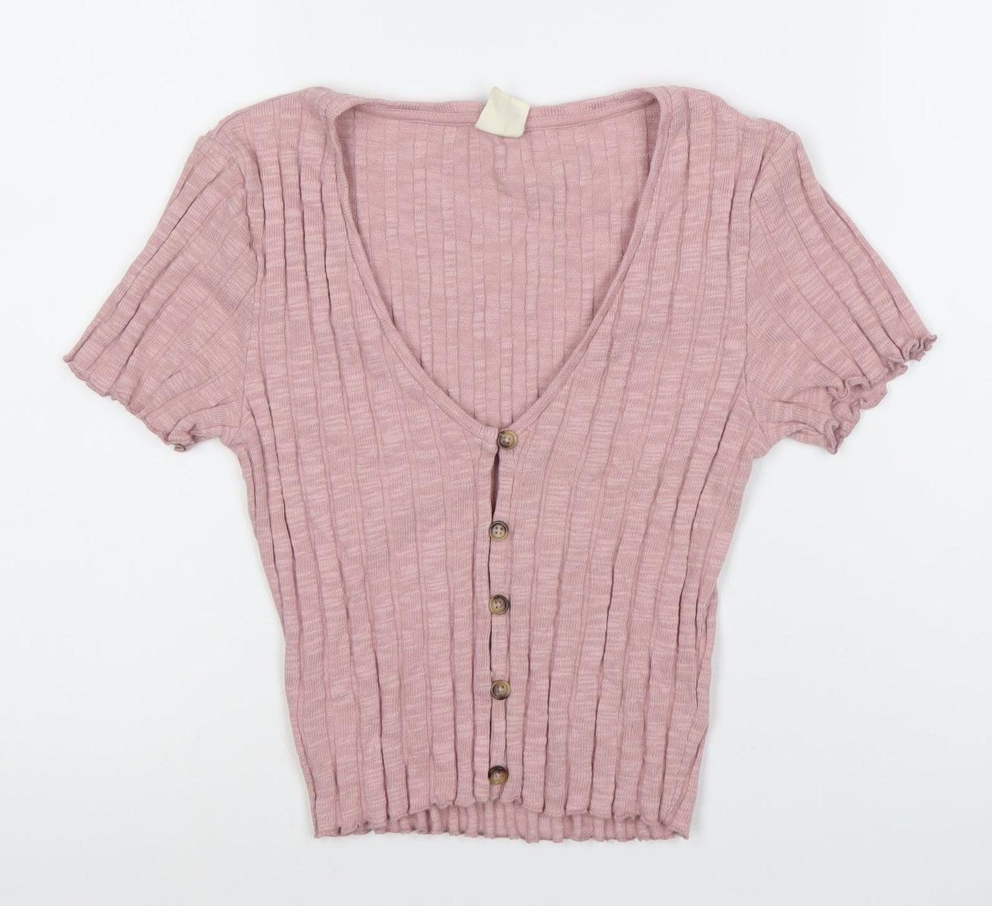 Outfitters Women’s Pink V-Neck Cardigan, Size S
