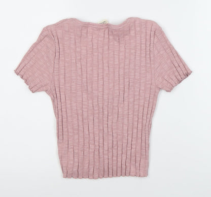 Outfitters Women’s Pink V-Neck Cardigan, Size S