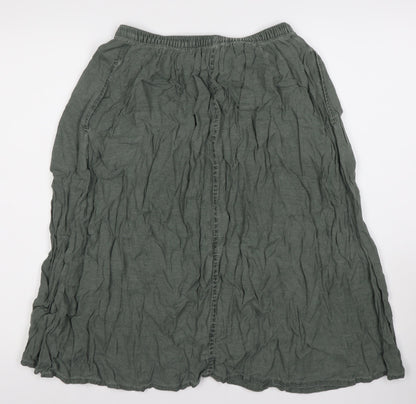 Marks and Spencer Women's Green Midi Skirt UK 14