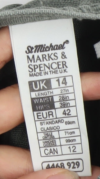 Marks and Spencer Women's Green Midi Skirt UK 14