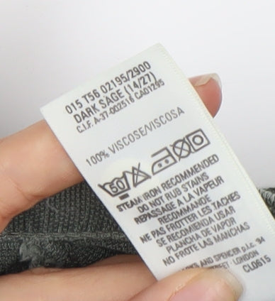 Marks and Spencer Women's Green Midi Skirt UK 14