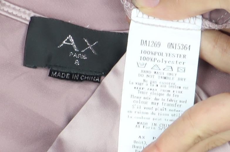 AX Paris Women Pink Lined Dress Size 8