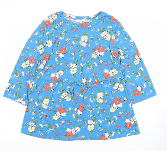 Womens UK Size Size: 12 Julipa Blue Tunic Blouse