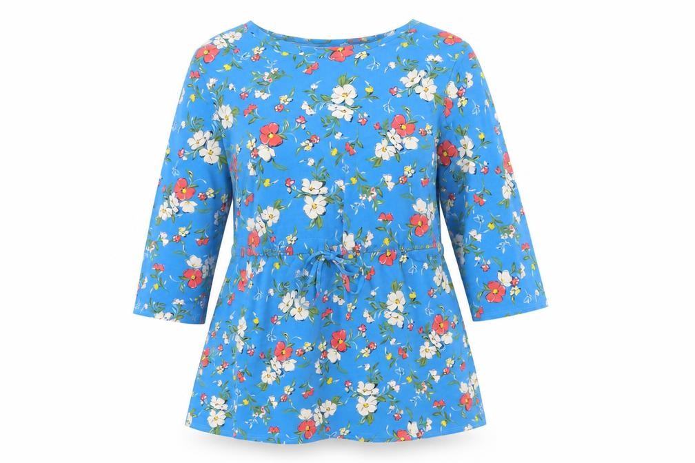 Womens UK Size Size: 12 Julipa Blue Tunic Blouse