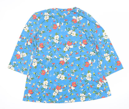 Womens UK Size Size: 12 Julipa Blue Tunic Blouse