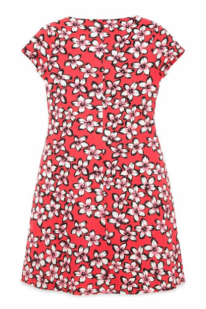 M&Co Women’s Red Floral Dress Size 12