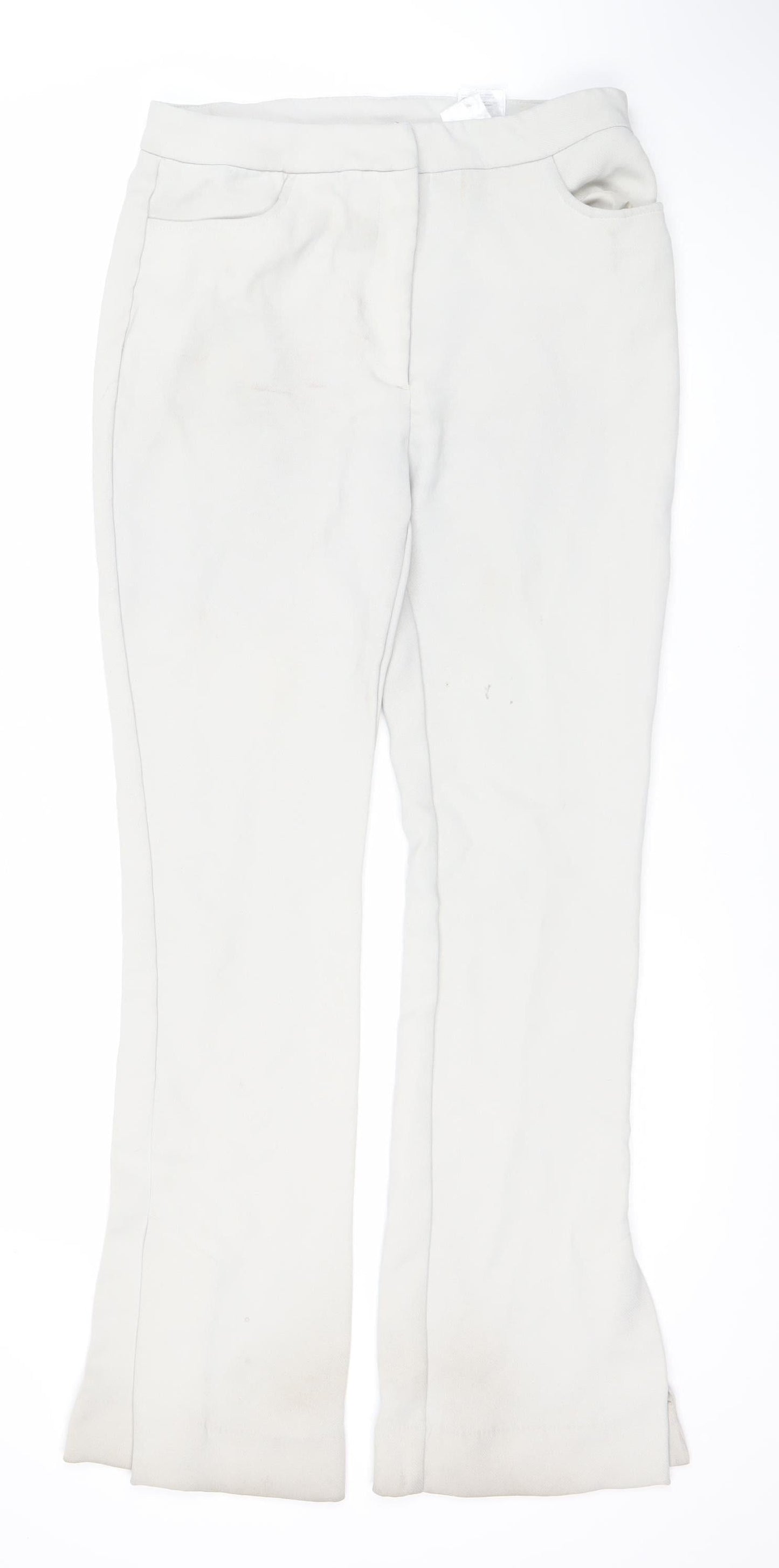 Womens UK Size 14 Weekday   White Trousers
