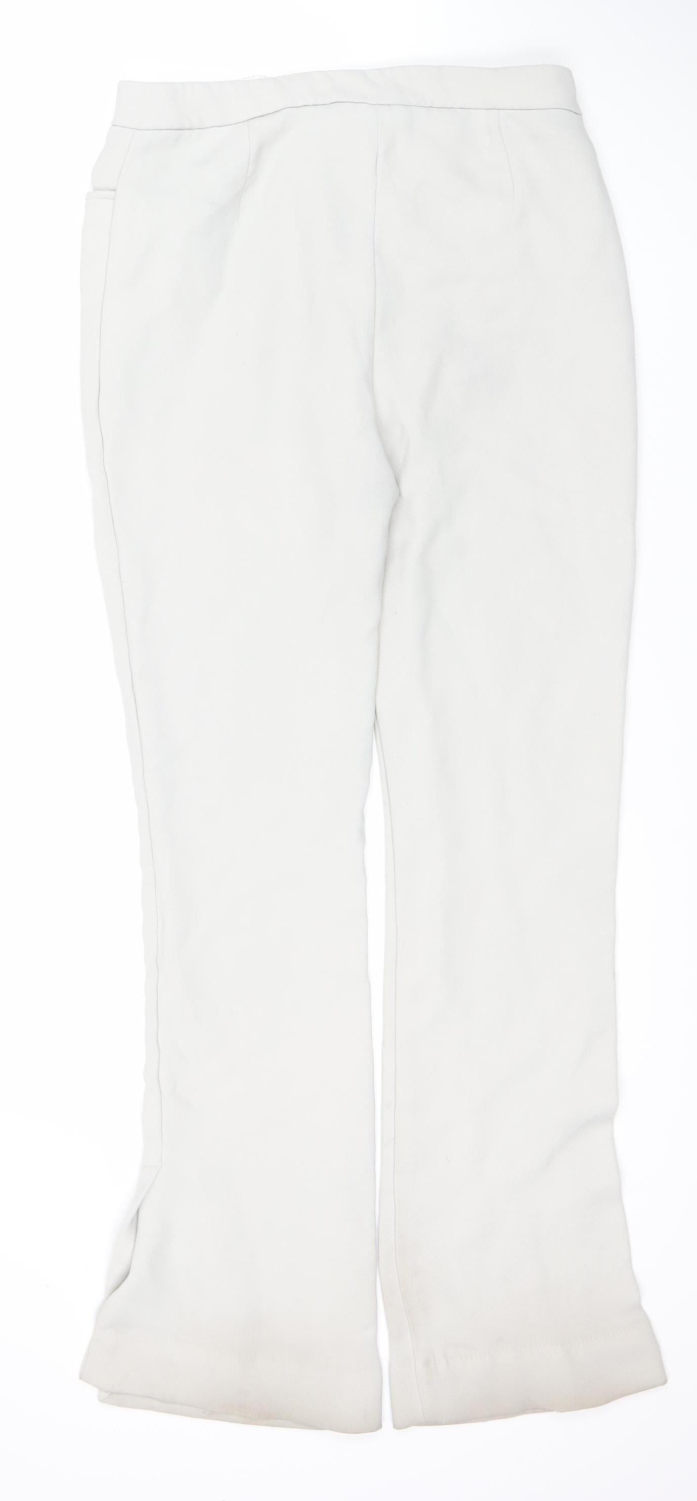 Womens UK Size 14 Weekday   White Trousers