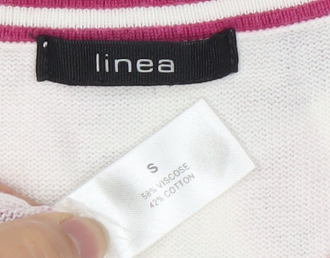Womens UK Size S Linea Multicoloured Cardigan Jumper