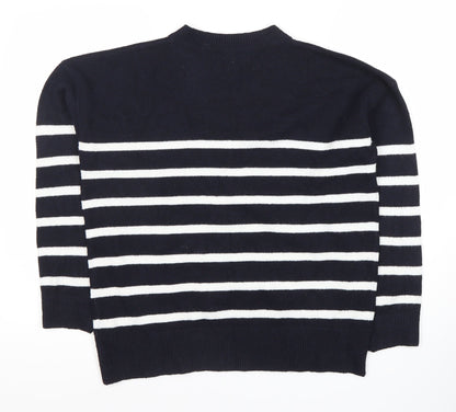 Womens UK Size M Marks and Spencer Blue Pullover Jumper