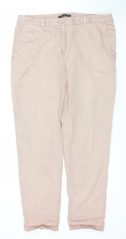 Womens UK Size 14 Marks and Spencer   Pink Trousers