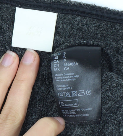 Womens UK Size 12 H&M Grey Pullover Jumper