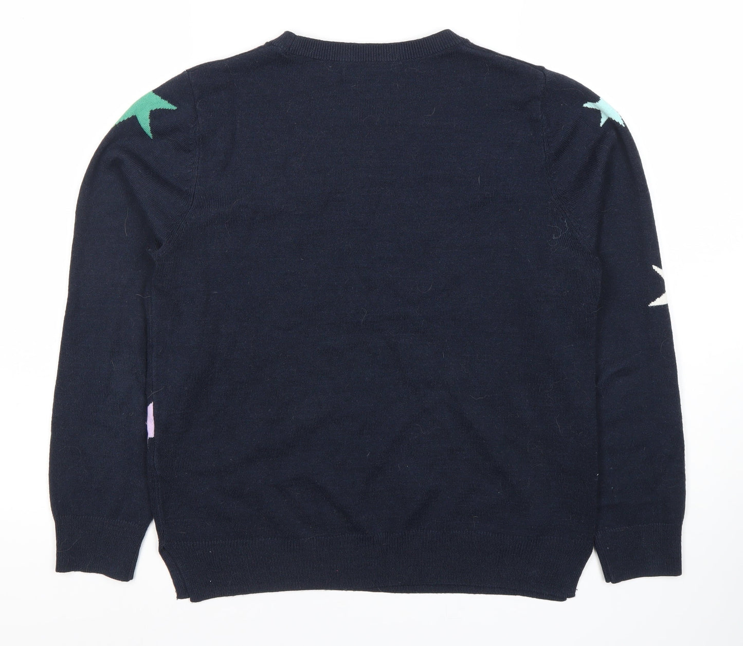 Womens UK Size 12 Marks and Spencer Blue Pullover Jumper