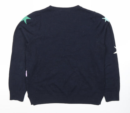Womens UK Size 12 Marks and Spencer Blue Pullover Jumper