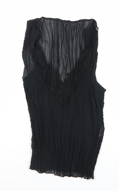 O-N-L-Y Women’s Black Sleeveless Lace Blouse Medium