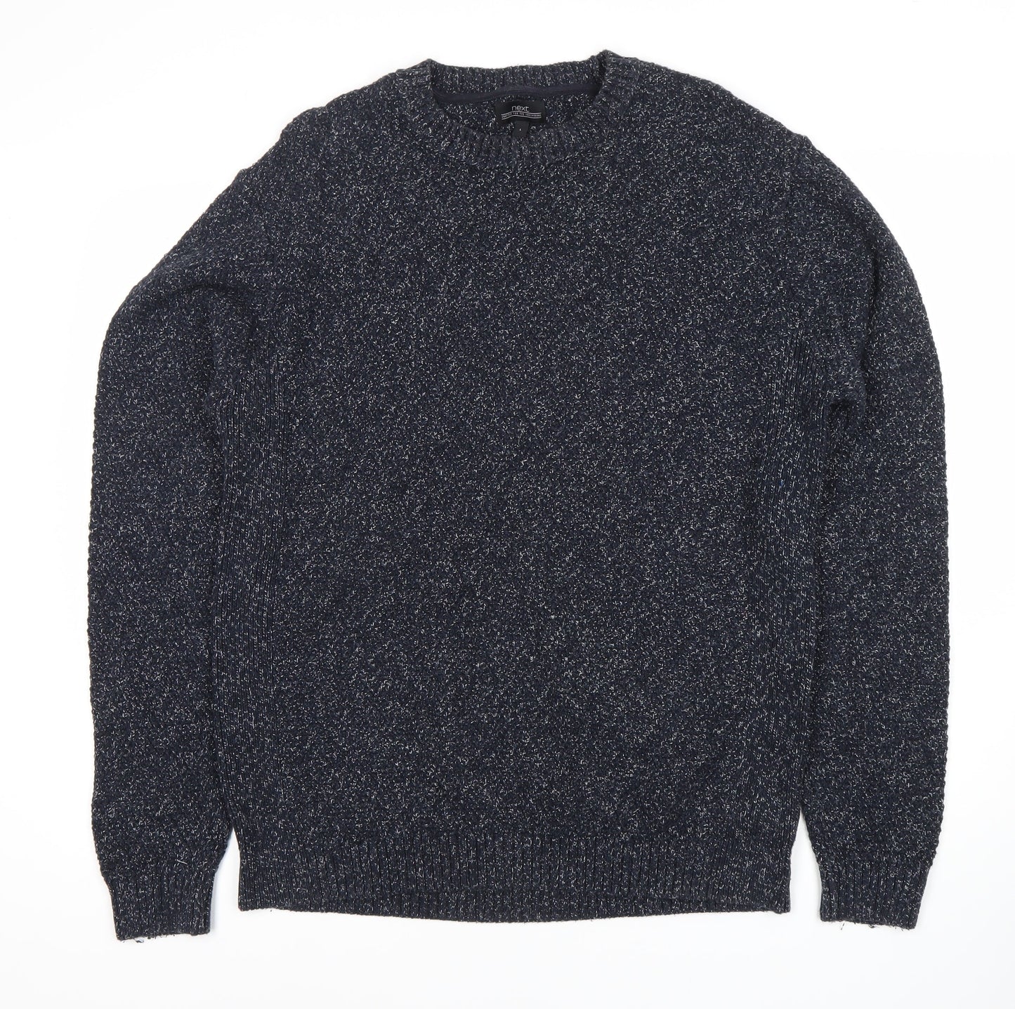 Next Men's Black Pullover L Jumper Knit Casual Warm