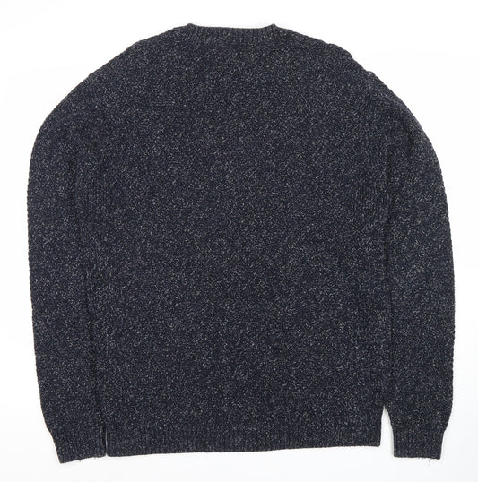 Next Men's Black Pullover L Jumper Knit Casual Warm