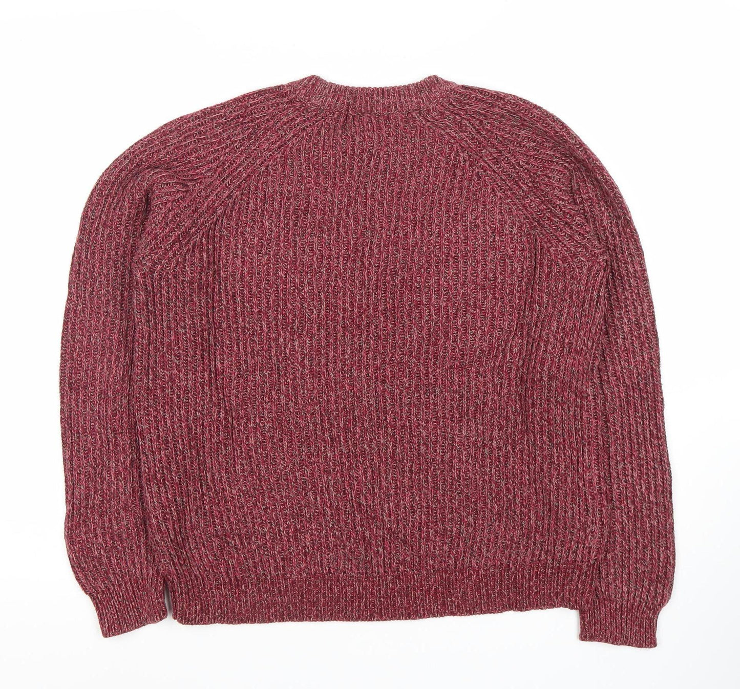 Womens UK Size 10 Basic Red Pullover Jumper