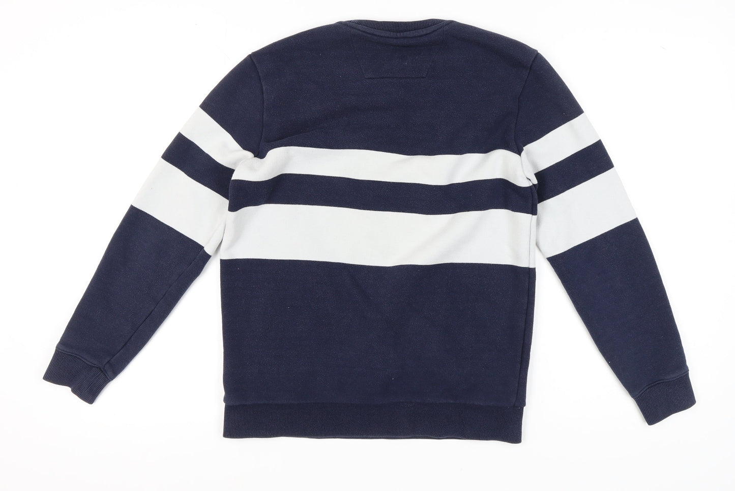 Hazzys Blue Striped Unisex Sweatshirt Size 18