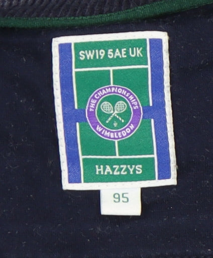 Hazzys Blue Striped Unisex Sweatshirt Size 18