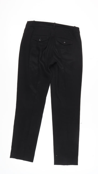BCBGMAXAZRIA Women's Black Trousers, XS, Flat Front