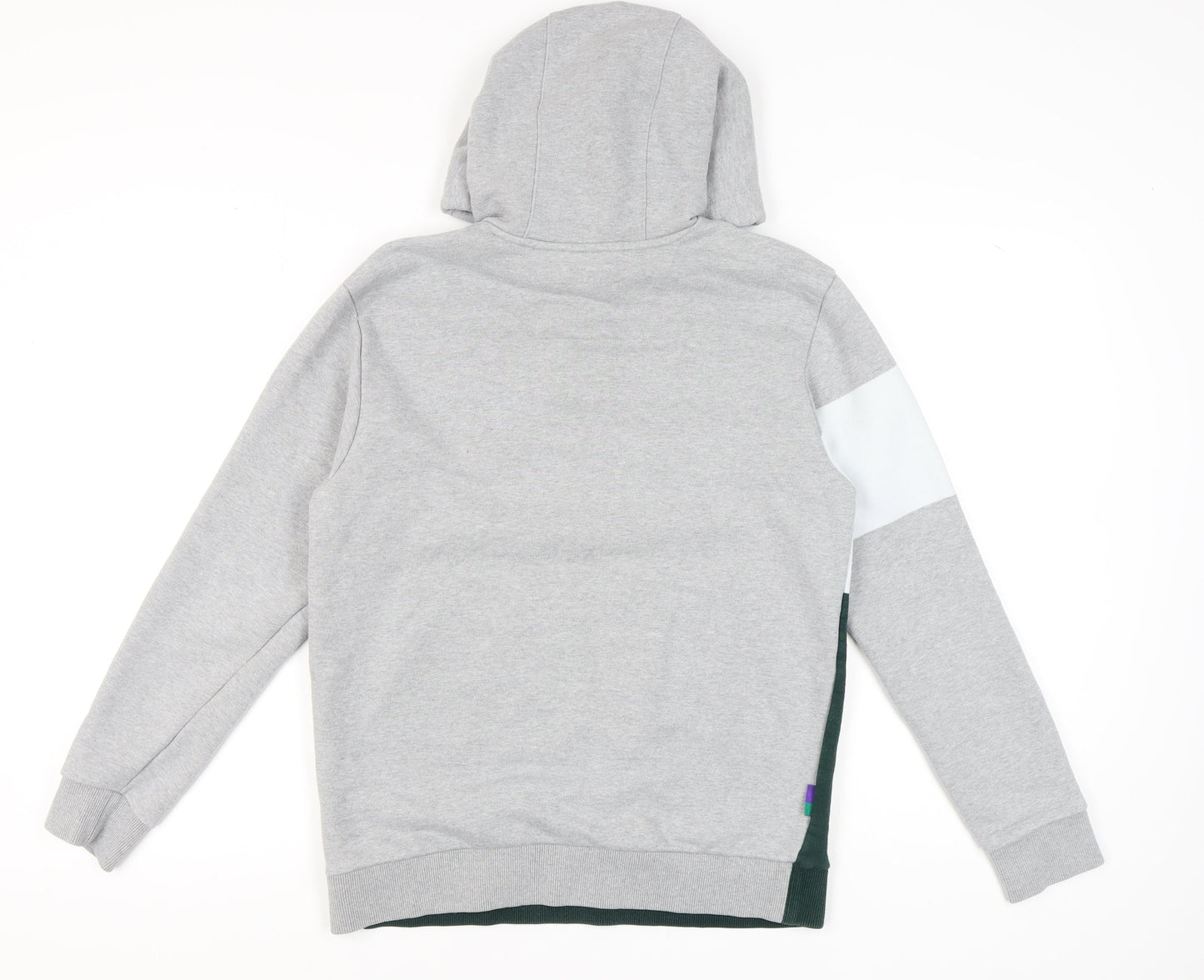 HAZZYS Men's Grey Green Striped Pullover Hoodie