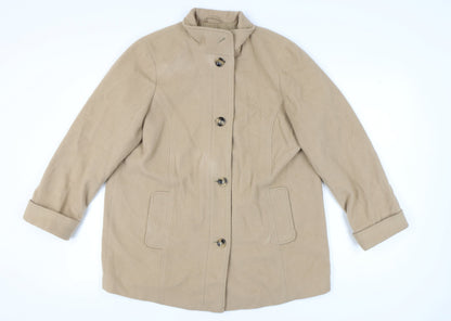 Womens UK Size 18 Marks and Spencer Beige Basic Jacket