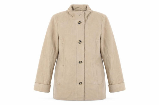 Womens UK Size 18 Marks and Spencer Beige Basic Jacket