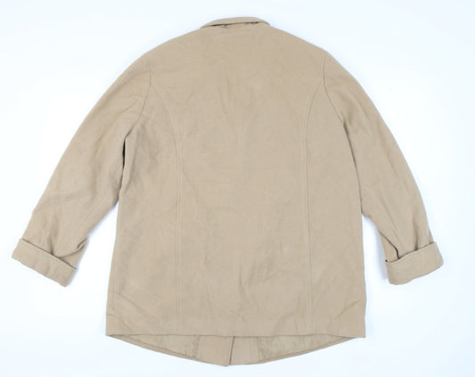 Womens UK Size 18 Marks and Spencer Beige Basic Jacket