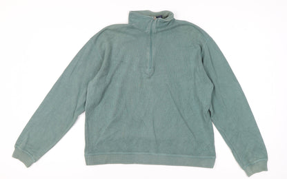 Izod Green Cotton Pullover Unisex Adults Small