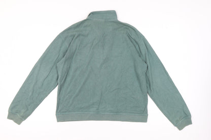 Izod Green Cotton Pullover Unisex Adults Small