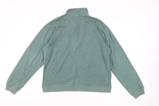 Izod Green Cotton Pullover Unisex Adults Small