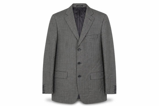 Zara Man Grey Check Blazer, Men's, Size 40, Excellent