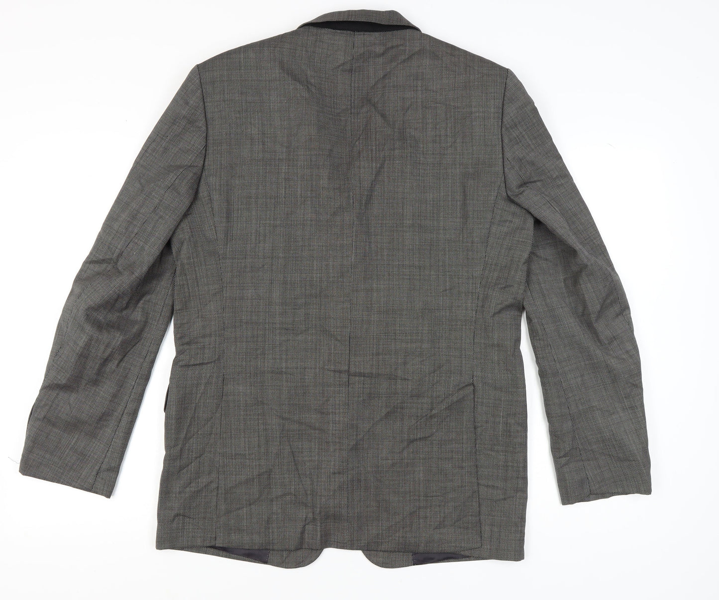 Zara Man Grey Check Blazer, Men's, Size 40, Excellent