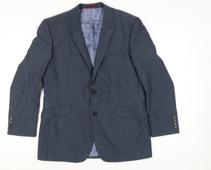 Mens UK Size 42 Limehaus Regular Blue Suit Jacket