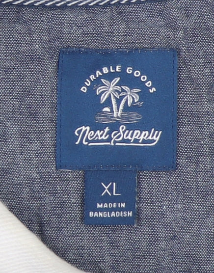 Next Men's Multicoloured XL Polo Shirt, Colourblock Design