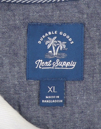 Next Men's Multicoloured XL Polo Shirt, Colourblock Design