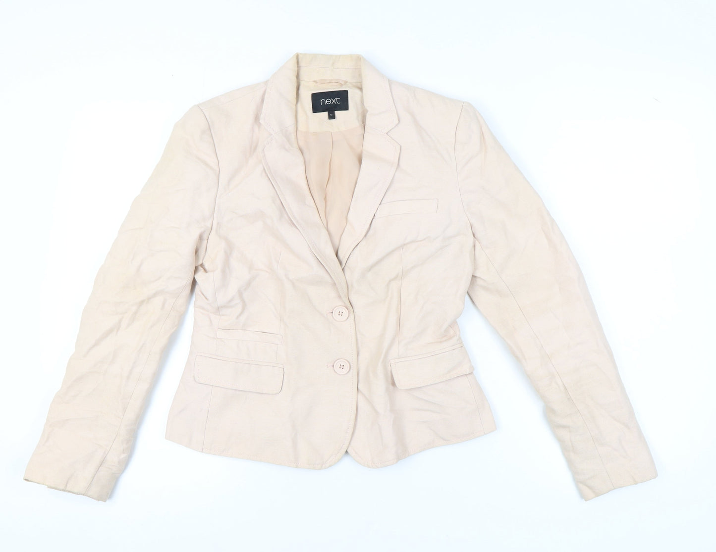 Next Women's Beige Blazer Size 12, Business Style