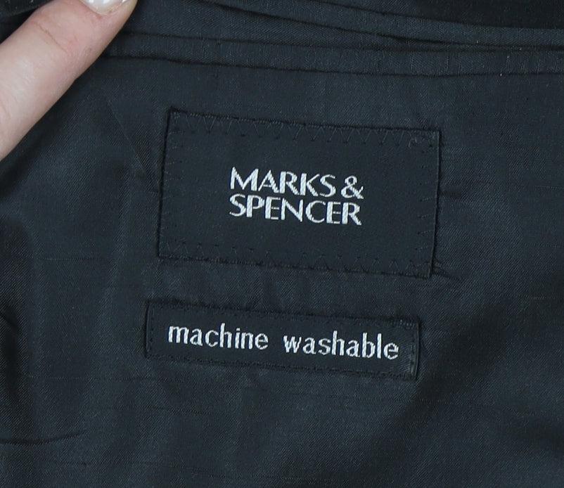 Mens UK Size 40 Marks and Spencer Regular Black Suit Jacket