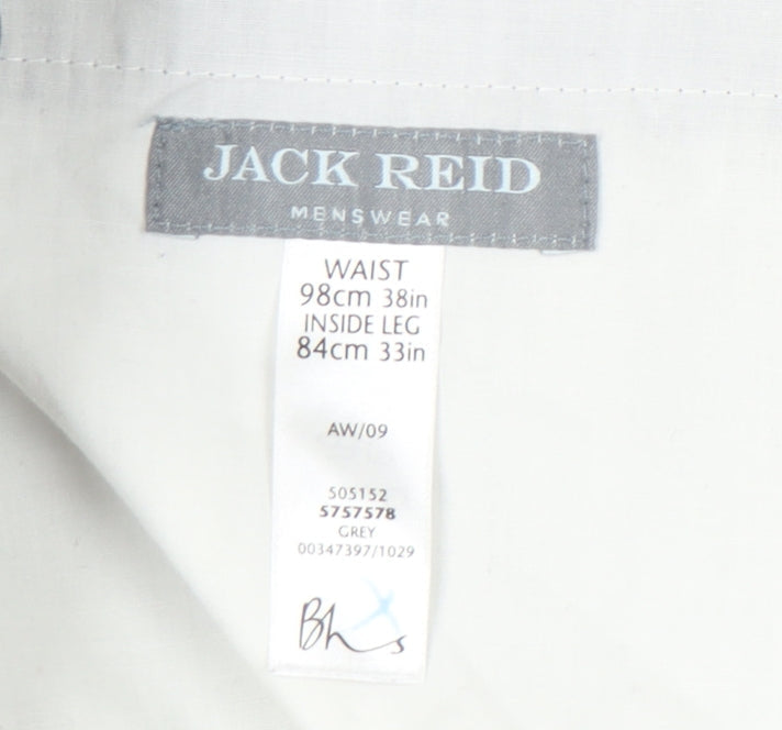 Jack Reid Men's Grey Trousers, Size 38, Autumn Wear